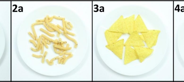 IMAGE showing four example plates from the buffet.