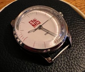 Watch on a flat soft(ish) surface.